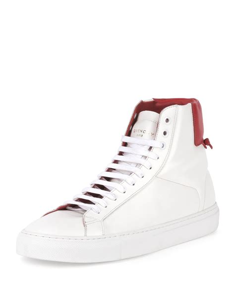 givenchy white urban sneakers|Givenchy white high top sneakers.